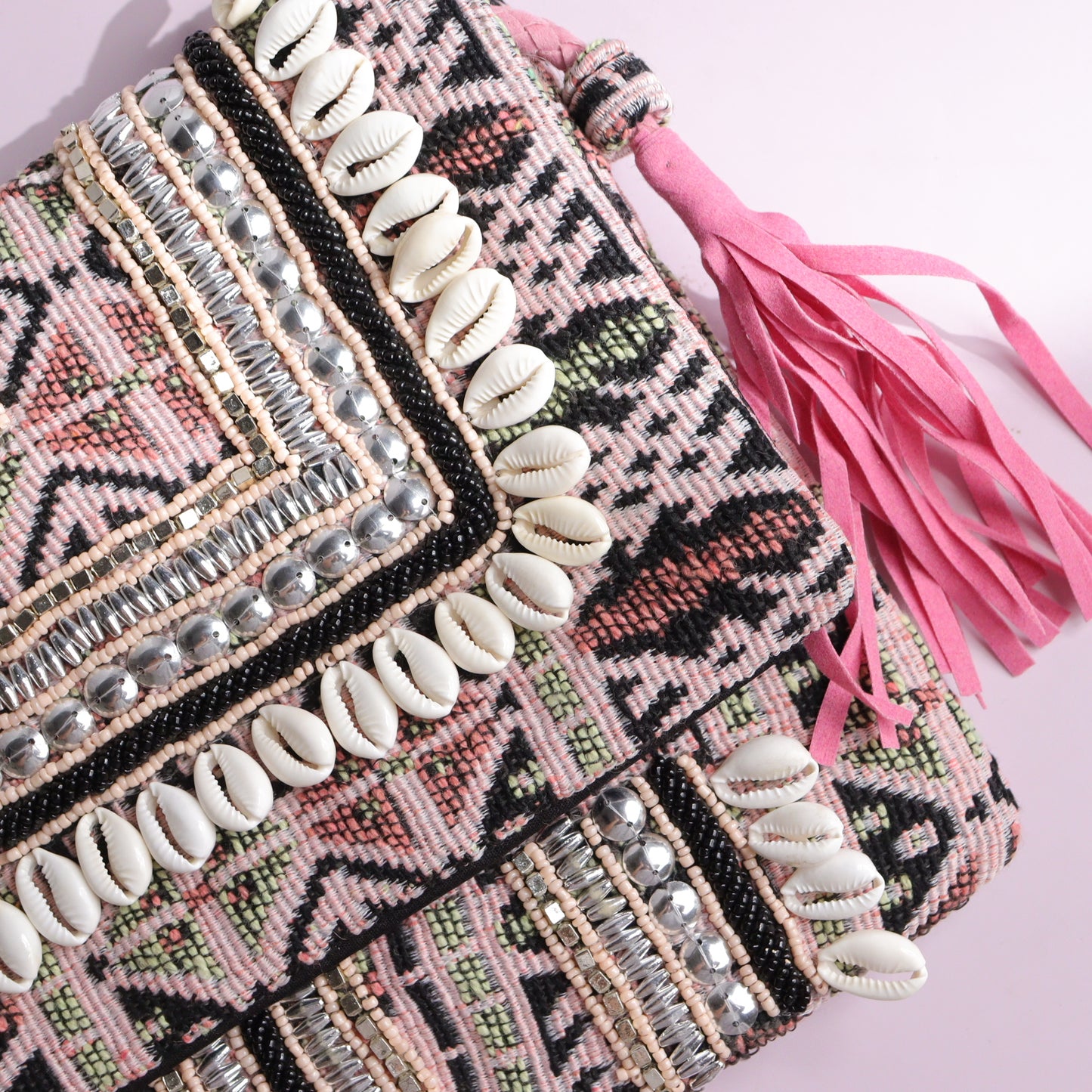 Bogota Shelled Pink & Black