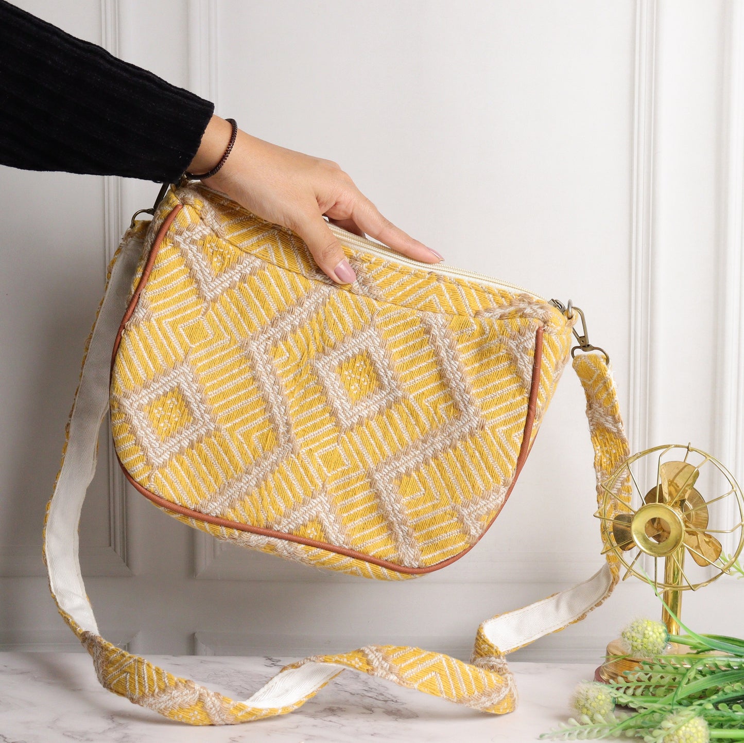 Mirage Mustard Sling Bag