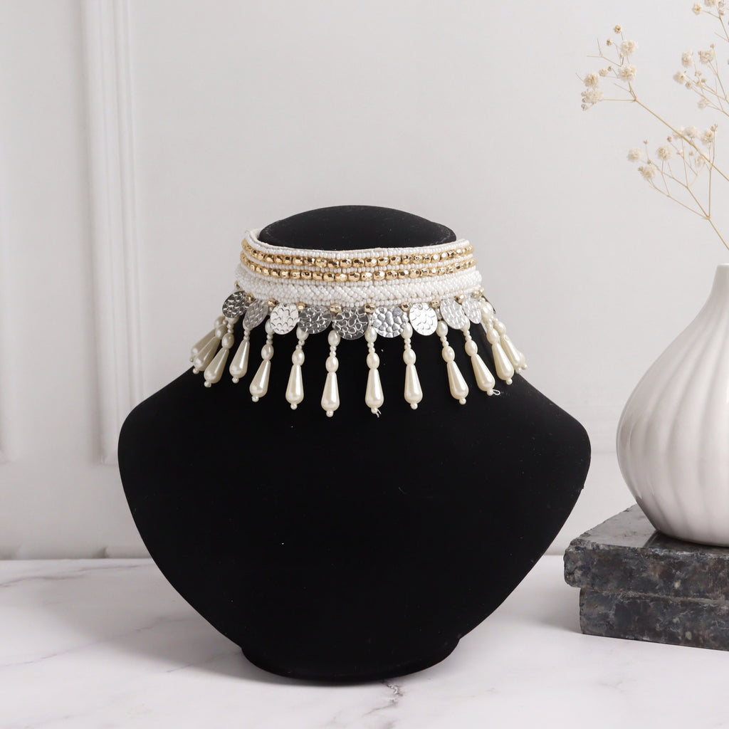 Aurele White Choker