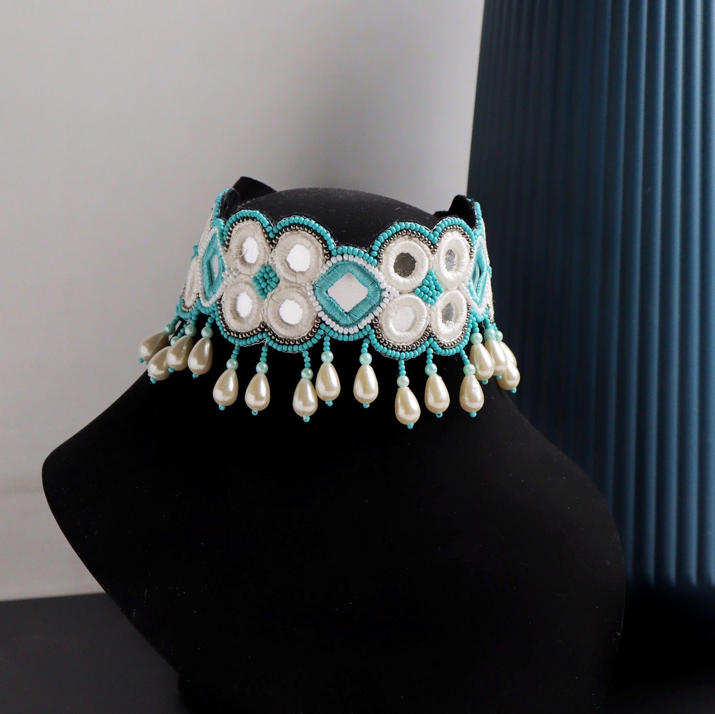 Ines Mirror Turquoise Choker