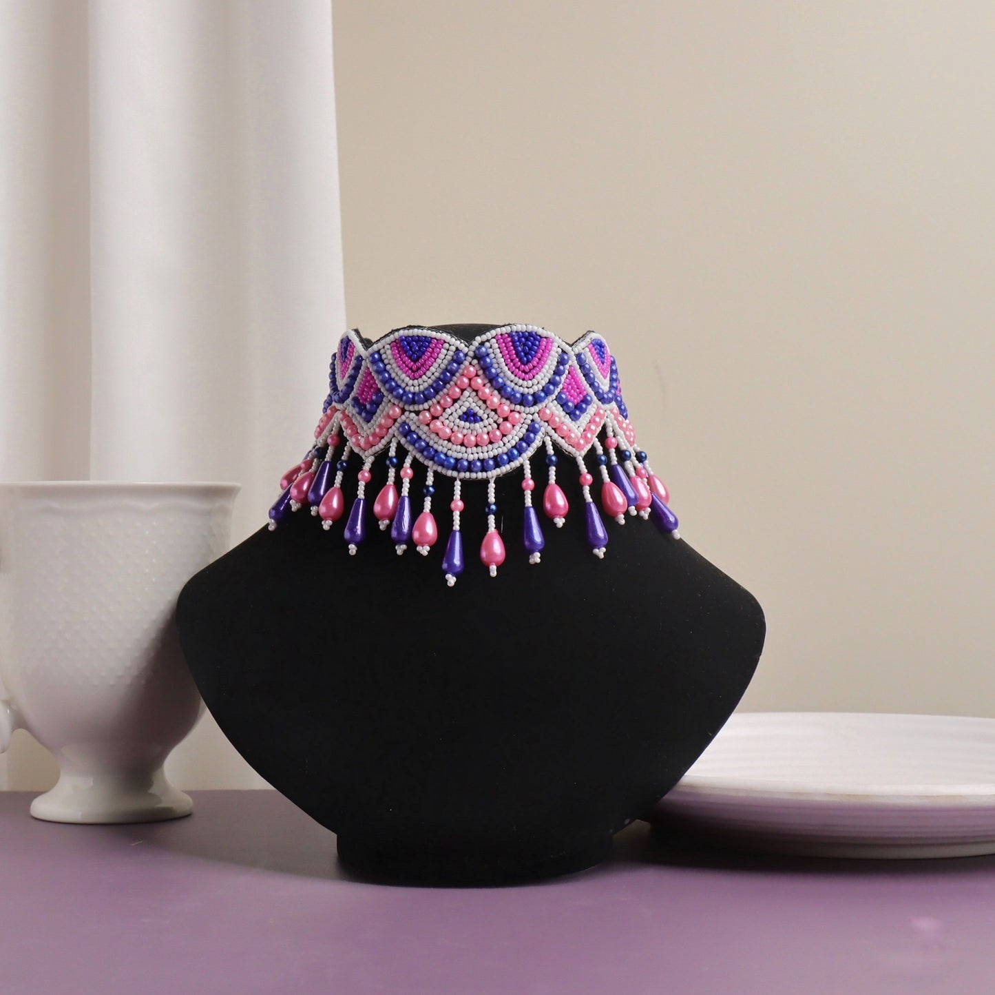 Zoe Purple Pink Choker