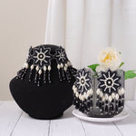 Hilsa Black Pearl Necklace Set