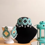 Ganges Turquoise Mirror Necklace Set