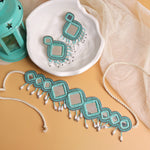 Ganges Turquoise Mirror Necklace Set