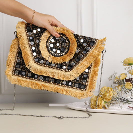 Snow Gold Sling Bag