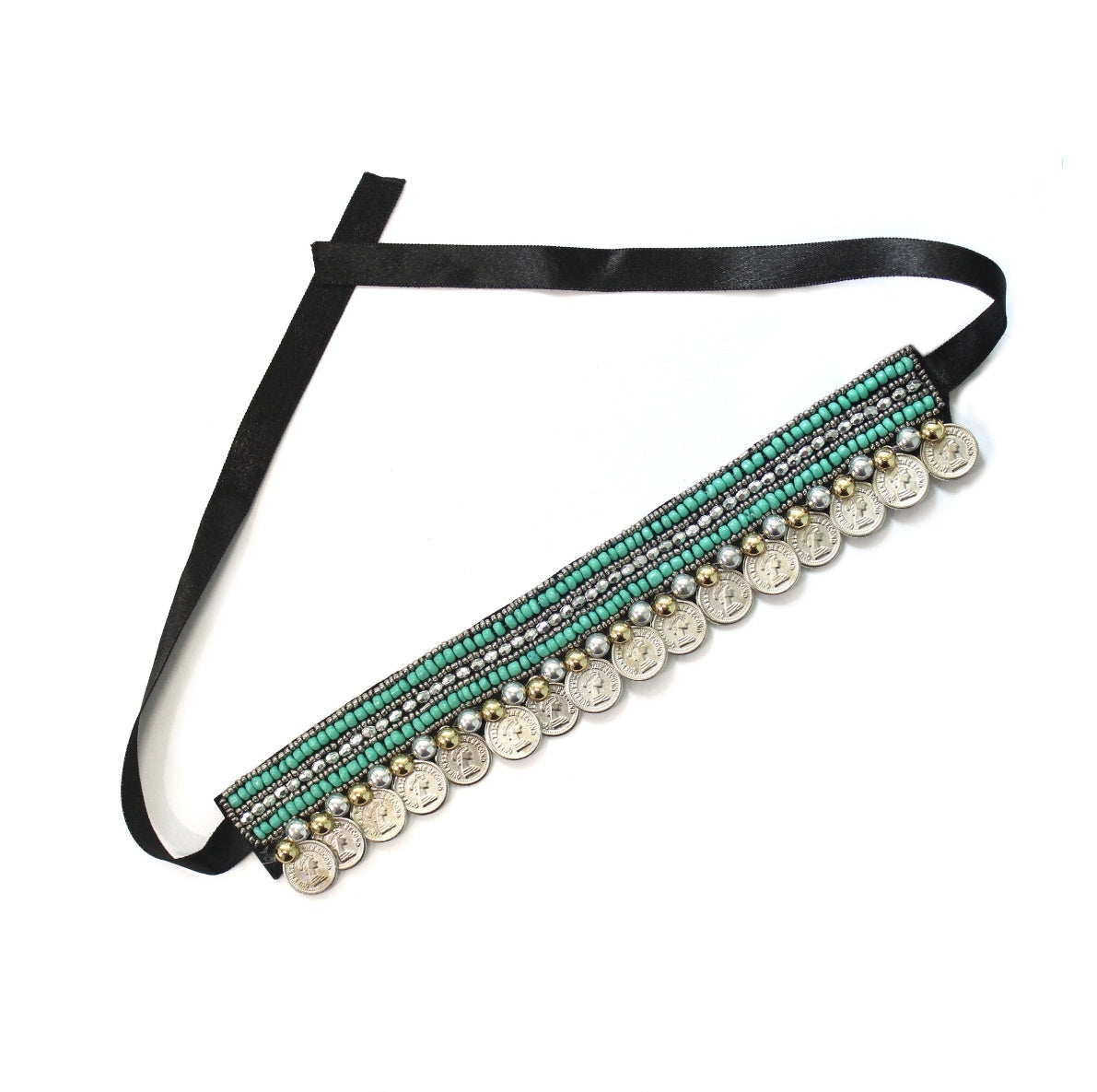 Turquoise Coin Choker