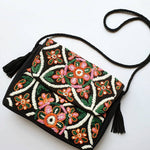 Tribal Fire - Pink & White Raffia Sling