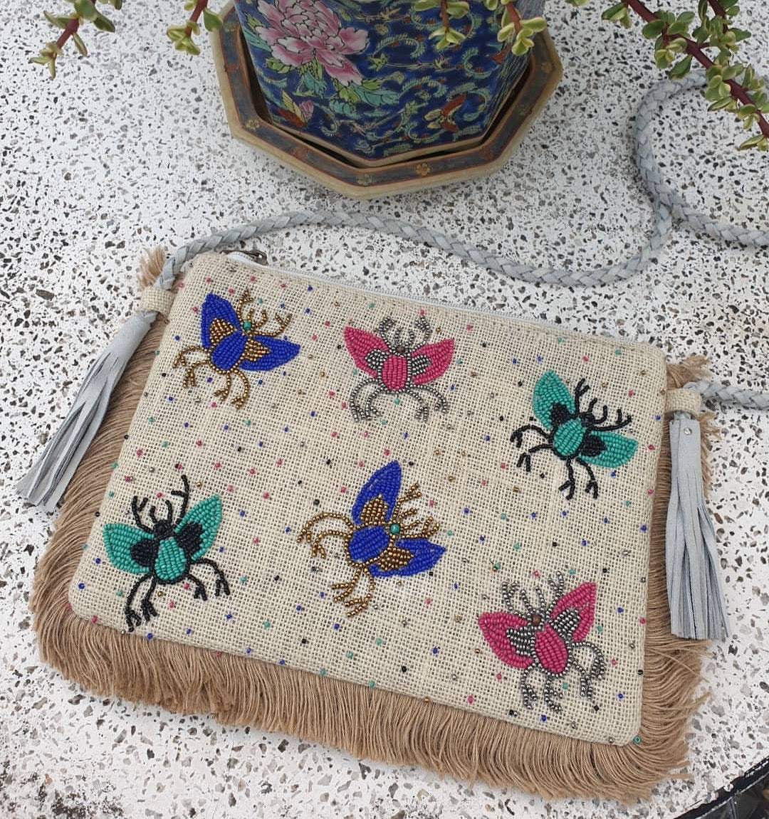 Insect Multicolored Jute Sling