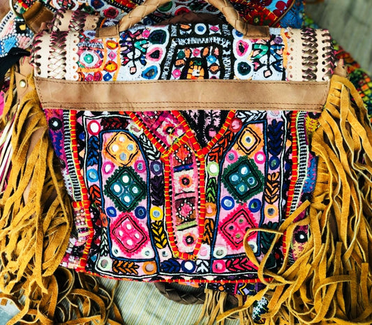 Premium Big Banjara Fringe Bag