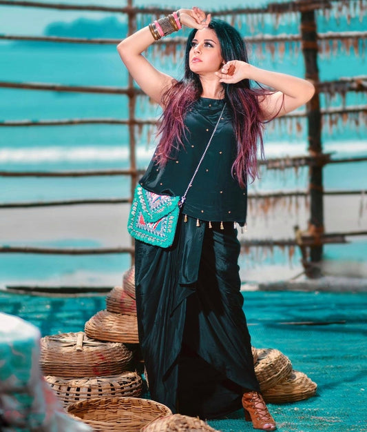 Toledo Turquoise Small Coin Clutch Boho Bag