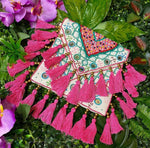 Cali Multicolored Tassle Canvas Boho Bag