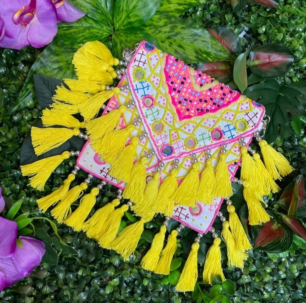 Cali Bag - Yellow Beaded