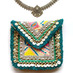 Toledo Turquoise Small Coin Clutch Boho Bag