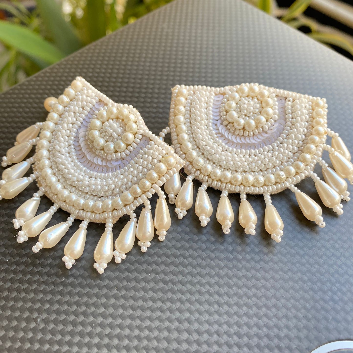 Half Moon Pearl Earring