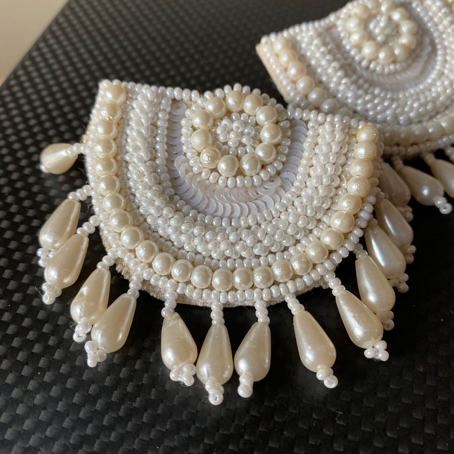 Half Moon Pearl Earring