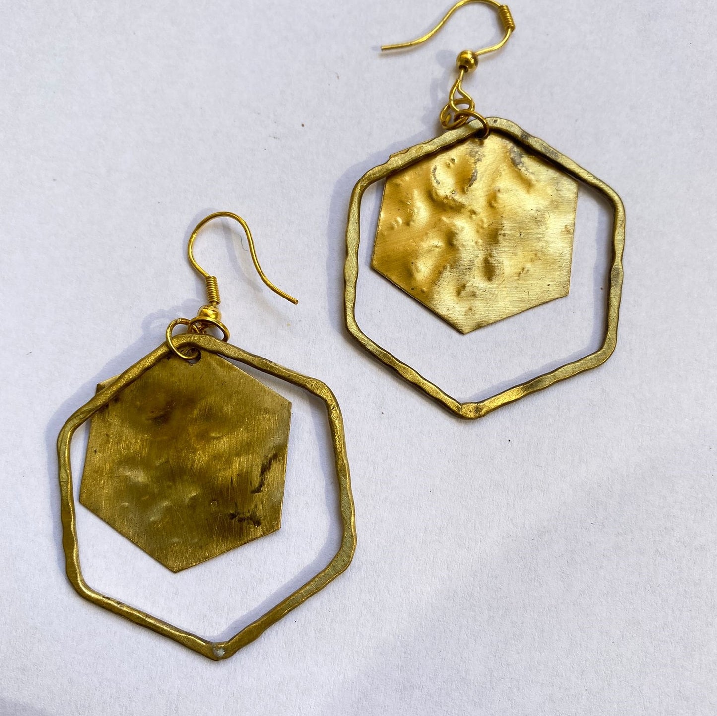 Dangling Brass Earring