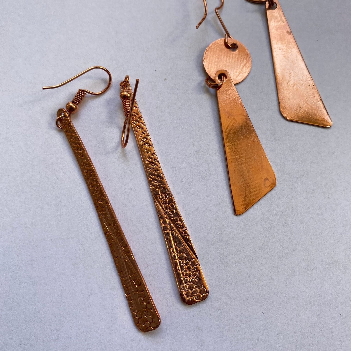 Copper Charm Earring : Two