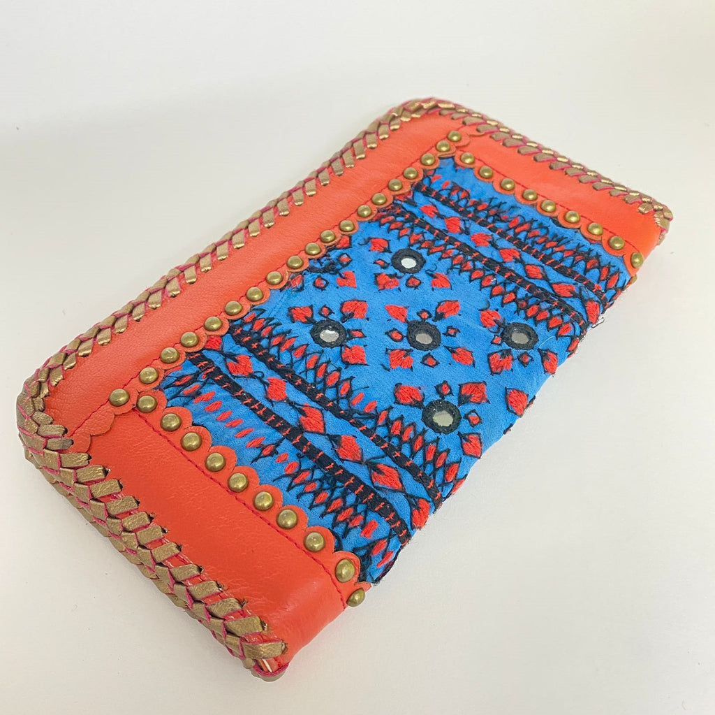 Premium Leather Banjara Wallet - Burnt Orange2