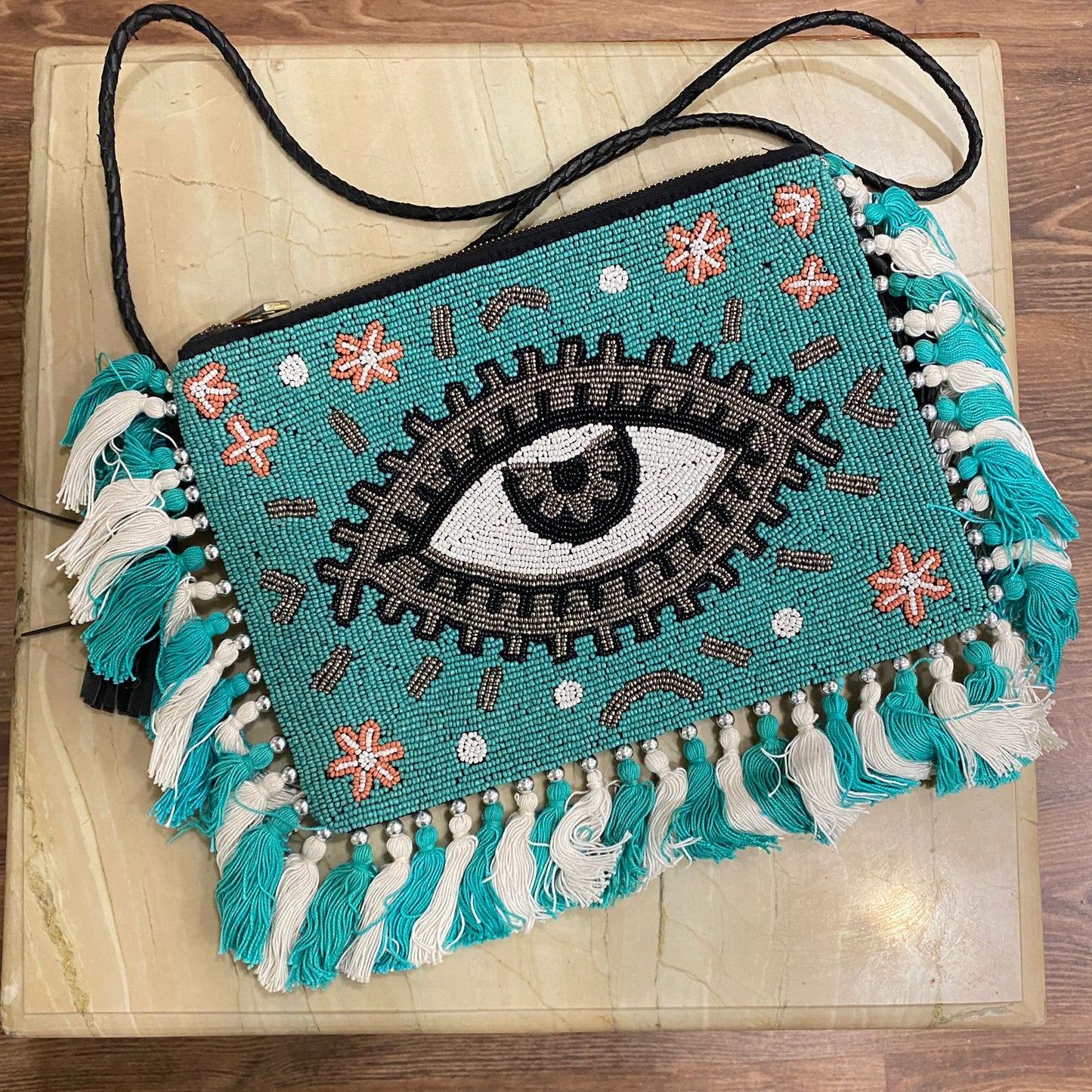 Evil Eyes - Tasseled Teal