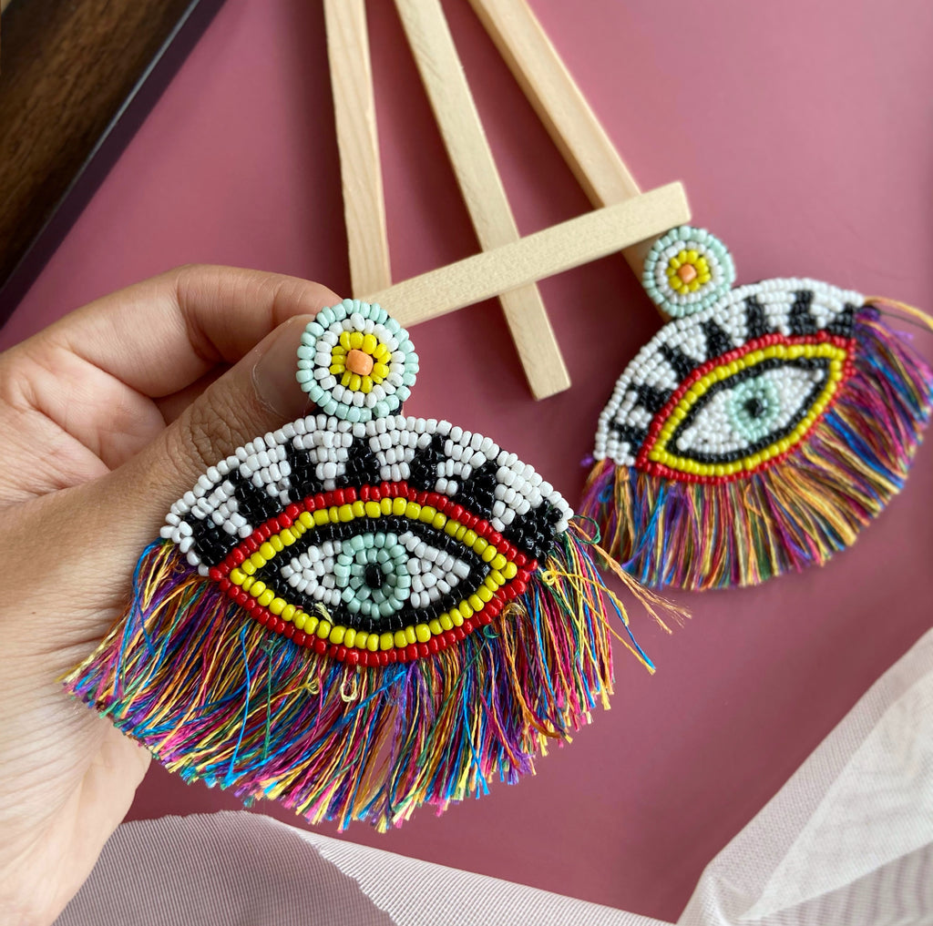 Eye Tasseled Earring