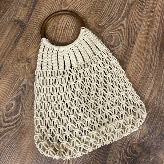 Macrame2 - Wooden Handle Bag2