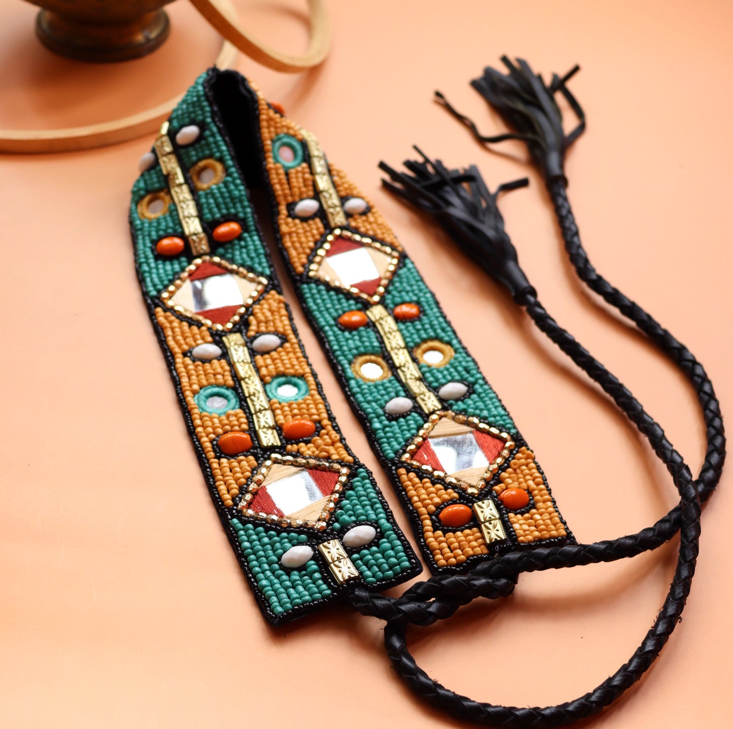 Bohemian Mirrored Waist Belt
