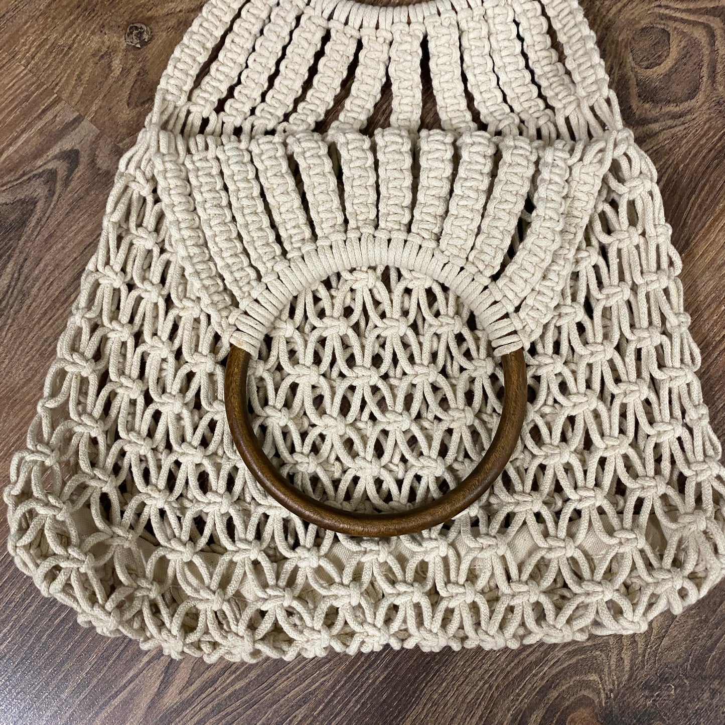 Macrame2 - Wooden Handle Bag2