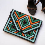 Fun & Frolic Muticolor Clutch Boho Bag