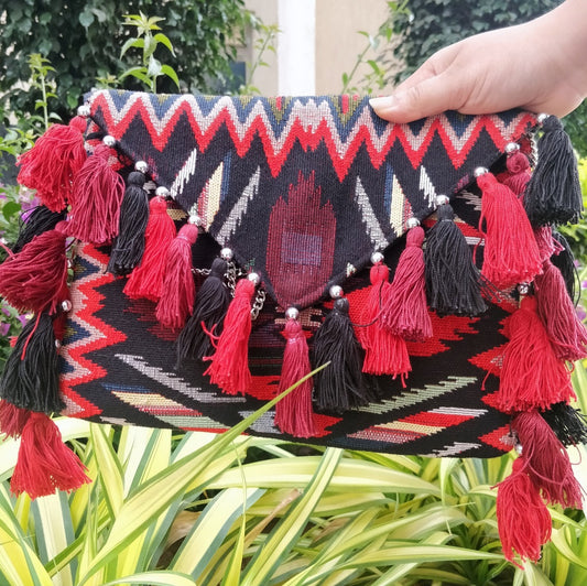 Scarlett Muticolor Bohemian Clutch Bag