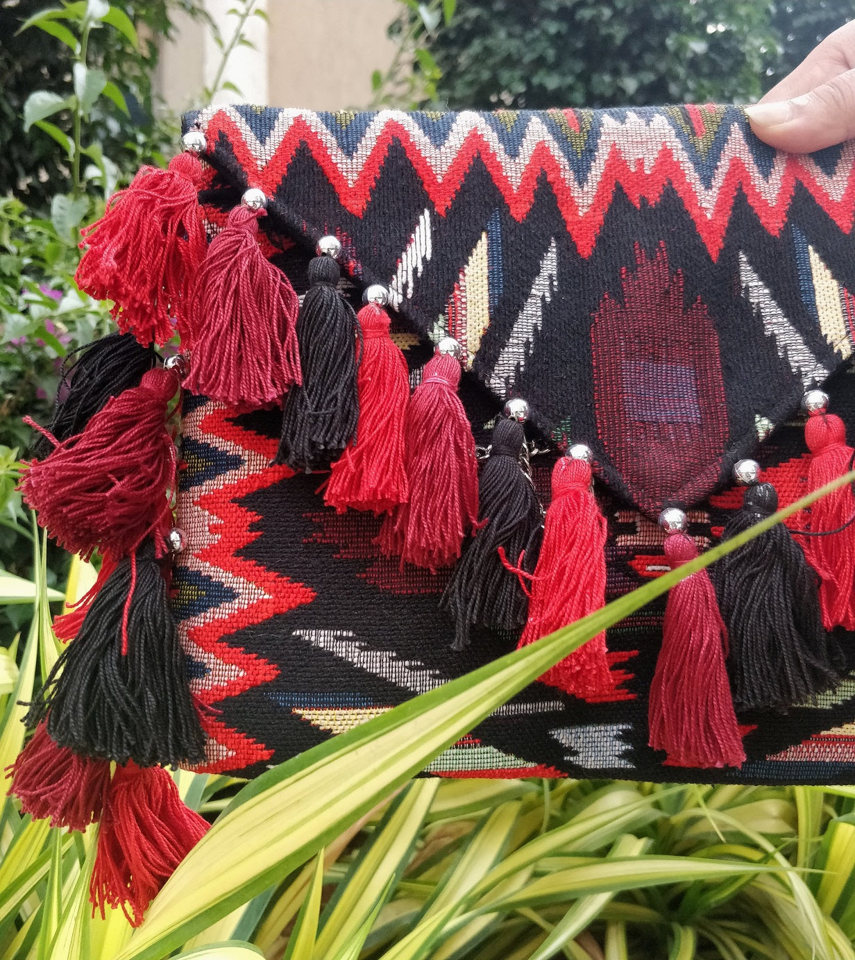 Scarlett Muticolor Bohemian Clutch Bag